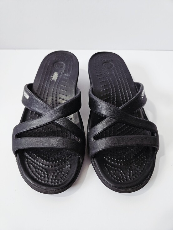 CROCS Shoes - Crocs Patricia II Wedge Sandals Size 7 Black Shoes